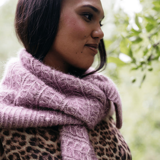 

Muse Shawl - Textured Triangular Wrap
3