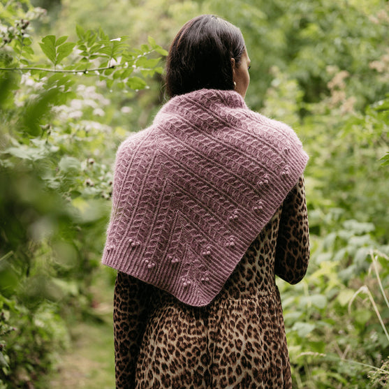 

Muse Shawl - Textured Triangular Wrap
5
