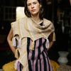 

Calendula Shawl - Wrap with Bobbles and Fringe
7