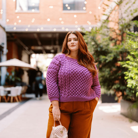 

Cybil - Cabled Pullover
2