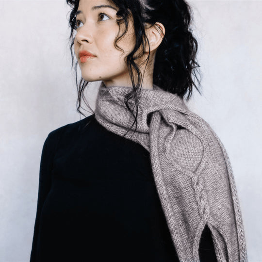 Isley - Openwork Cable Scarf