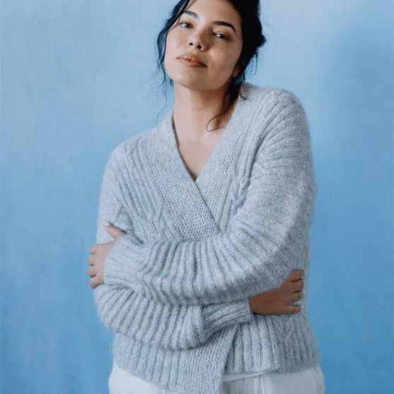 

Cloudbusting - Cabled Cardigan
1