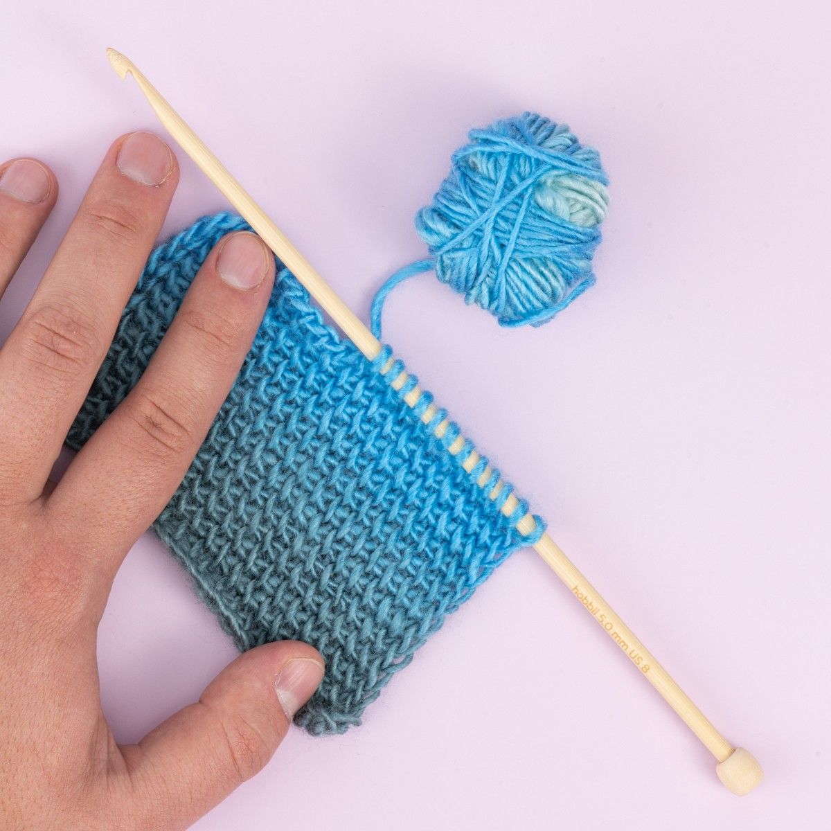 Bamboo Tunisian Crochet Hook Set - 25 cm (9.8 in) – Hobbii