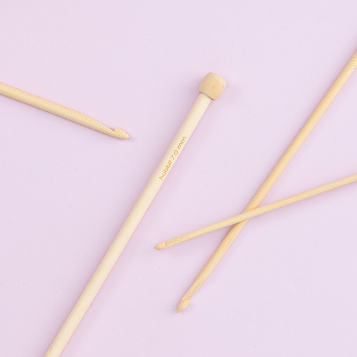 Bamboo Tunisian Crochet Hook Set - 25 cm (9.8 in) – Hobbii