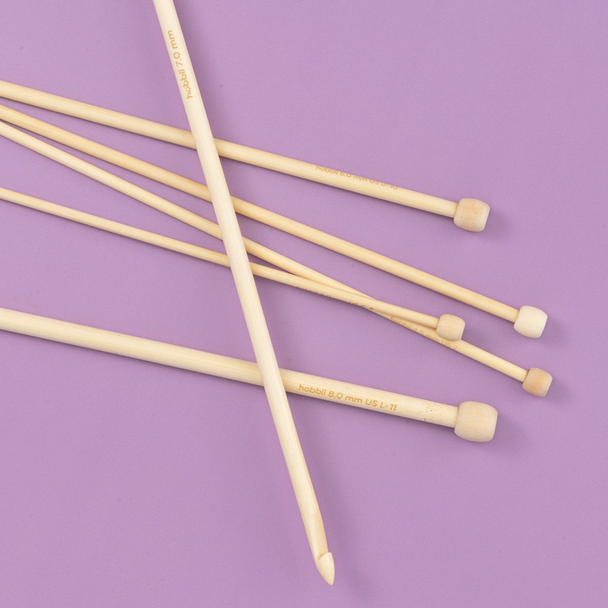 Bamboo Tunisian Crochet Hook Set - 25 cm (9.8 in) – Hobbii