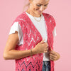 

Leaf Me On - Vest - Pink Collection
1