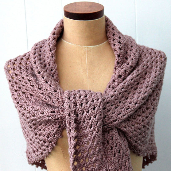 

Granny Shawl with Picot Edge
2