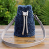 

Bag Drawstring - Black/Silver - Go Handmade
5