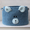 

Teddy Basket Big with PU leather base
2