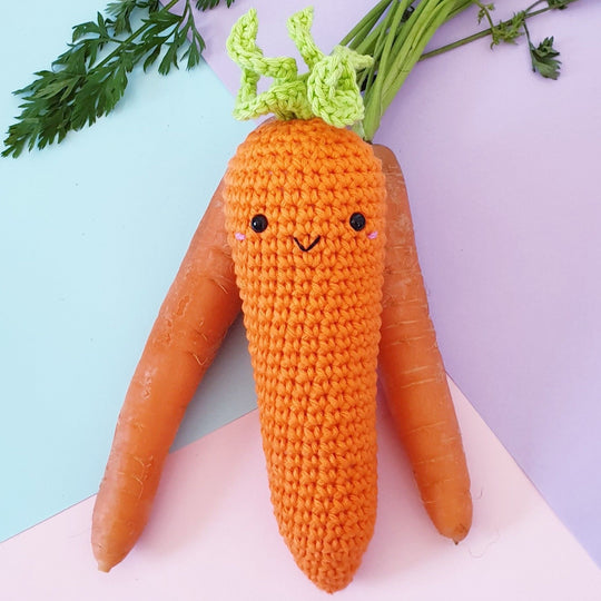 Official source image for the Kawaii Carrot crochet pattern