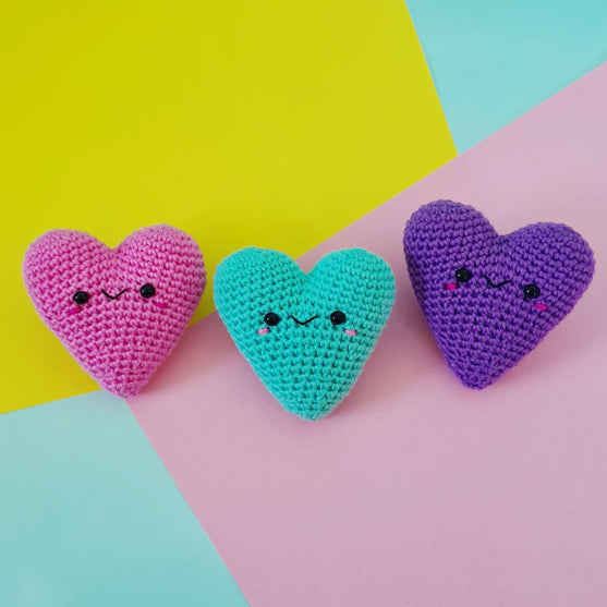 Official source image for the Kawaii Heart crochet pattern