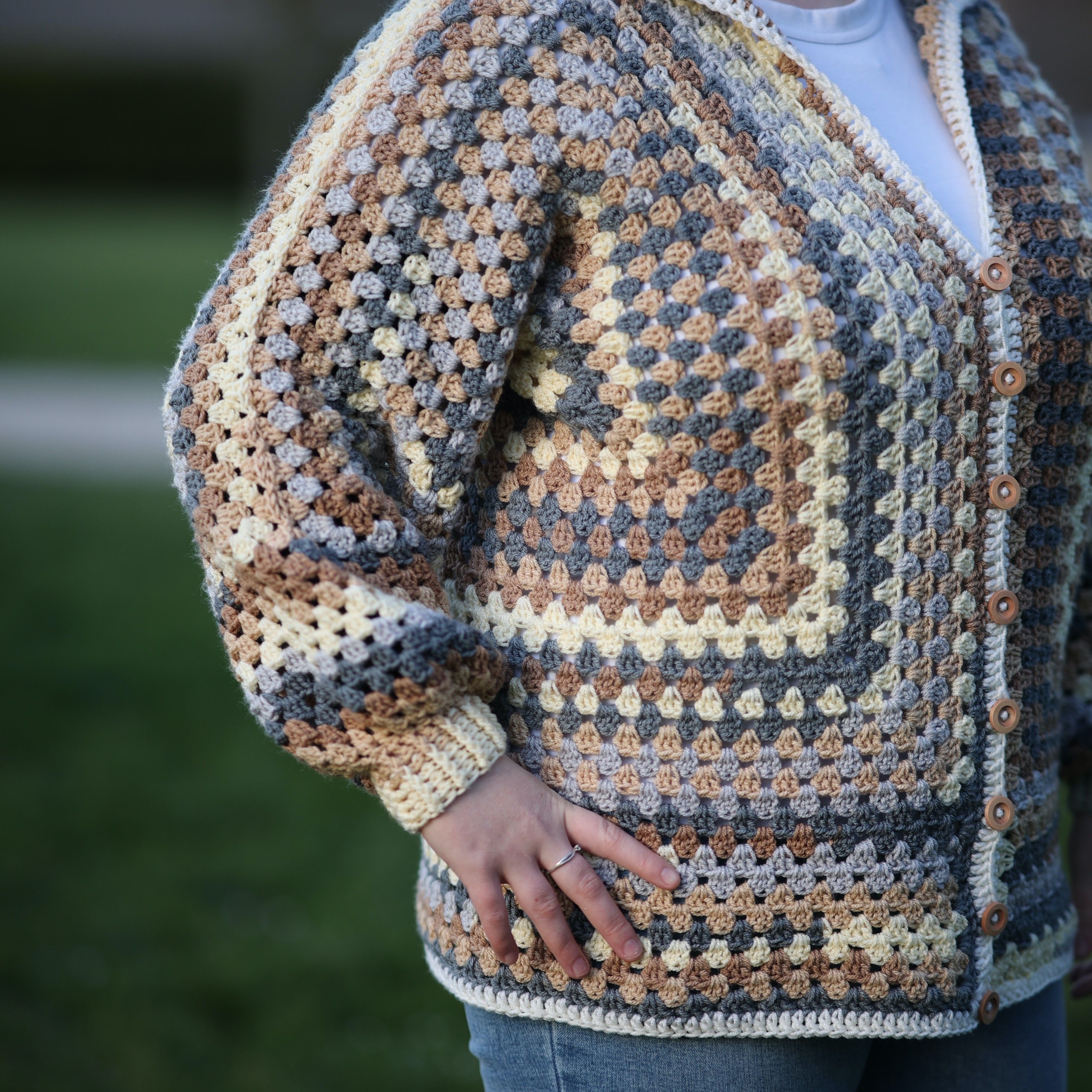 トップス Abyssea Chain frayed knit cardigan ZW243835_DTP_FRONT_d11dfde9-