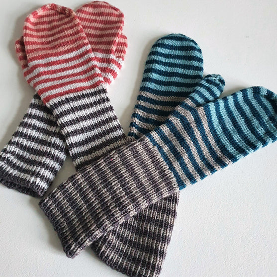

Stribede Luffer - Mittens
1