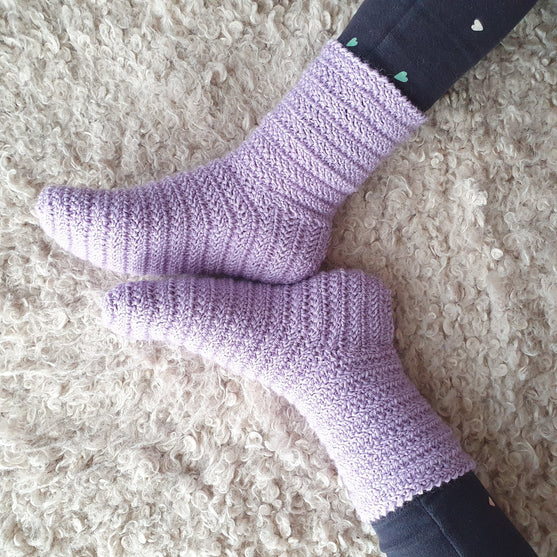 

Linda’s Herringbone Socks - Child Socks
4