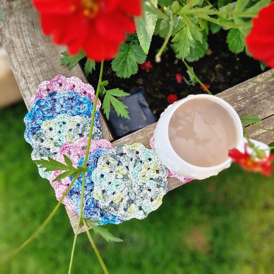 

Silk Print Flower - Coasters
2