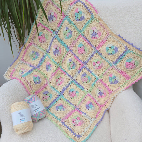 

Blossom Hearts - Baby Blanket
1
