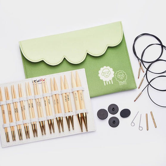 

Bamboo Deluxe Interchangeable Circular Needle Set - KnitPro
1