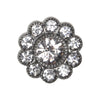 

Bling Buttons - Large Stones - Silver - 4 pcs. - Go Handmade
1