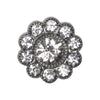 

Bling Buttons - Large Stones - Silver - 4 pcs. - Go Handmade
1