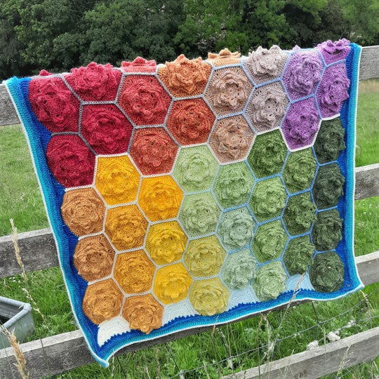Hexagon Flowers - Blanket