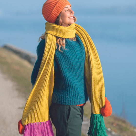 

Brioche Hat and Scarf
1