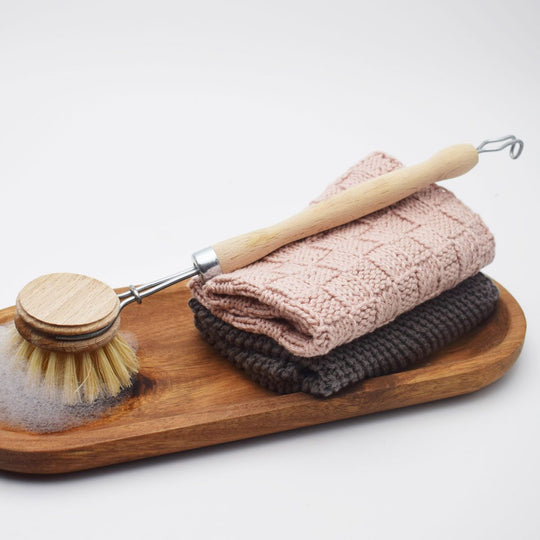 Knit Dishcloth - Basket Stitch