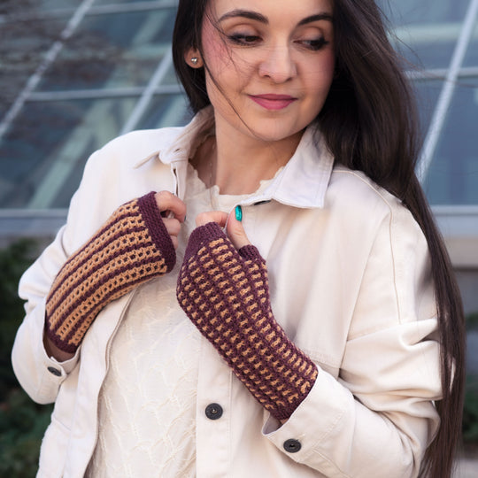 Kaleidoskope - Fingerless Mittens