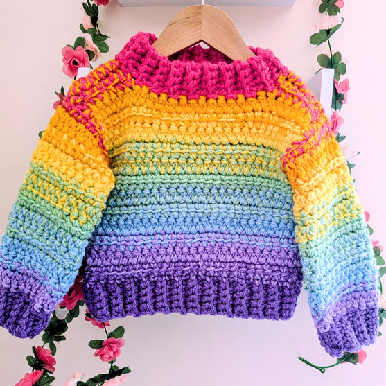 

Cosy Rainbow Jumper - Children’s Sweater
1