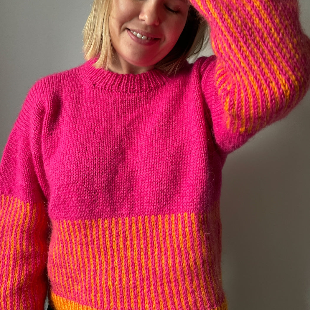 Easy Colour Mix Sweater – Hobbii