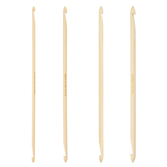 Bamboo Double Ended Tunisian Crochet Hook Set - 20 cm (8 in) - Hobbii