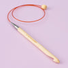 

Bamboo Tunisian Crochet Hook with Wire - 50 cm (20 in) - Hobbii
2