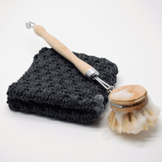 Basketweave dishcloth