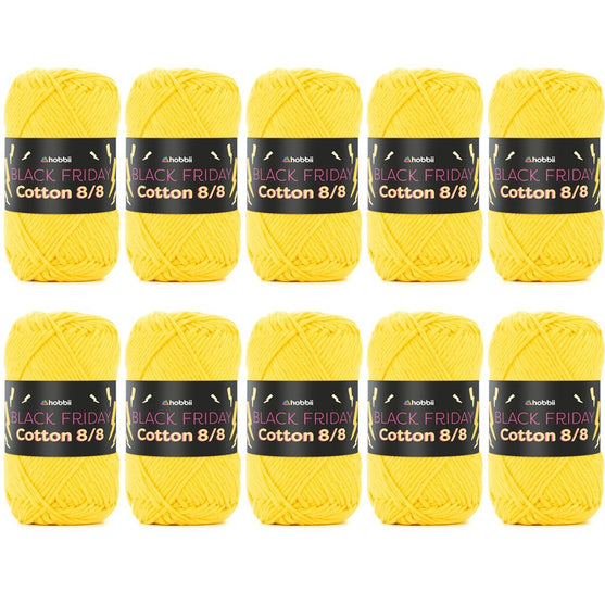 

Black Friday Cotton 8/8 Color Pack (Limited Edition) - Hobbii
1