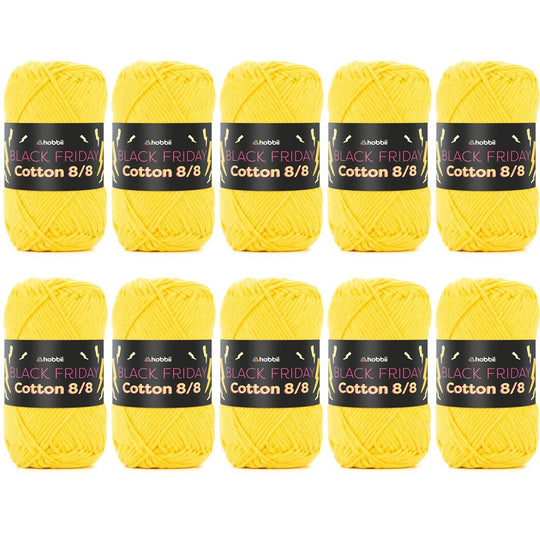 Black Friday Cotton 8/8 Color Pack (Limited Edition) - Hobbii