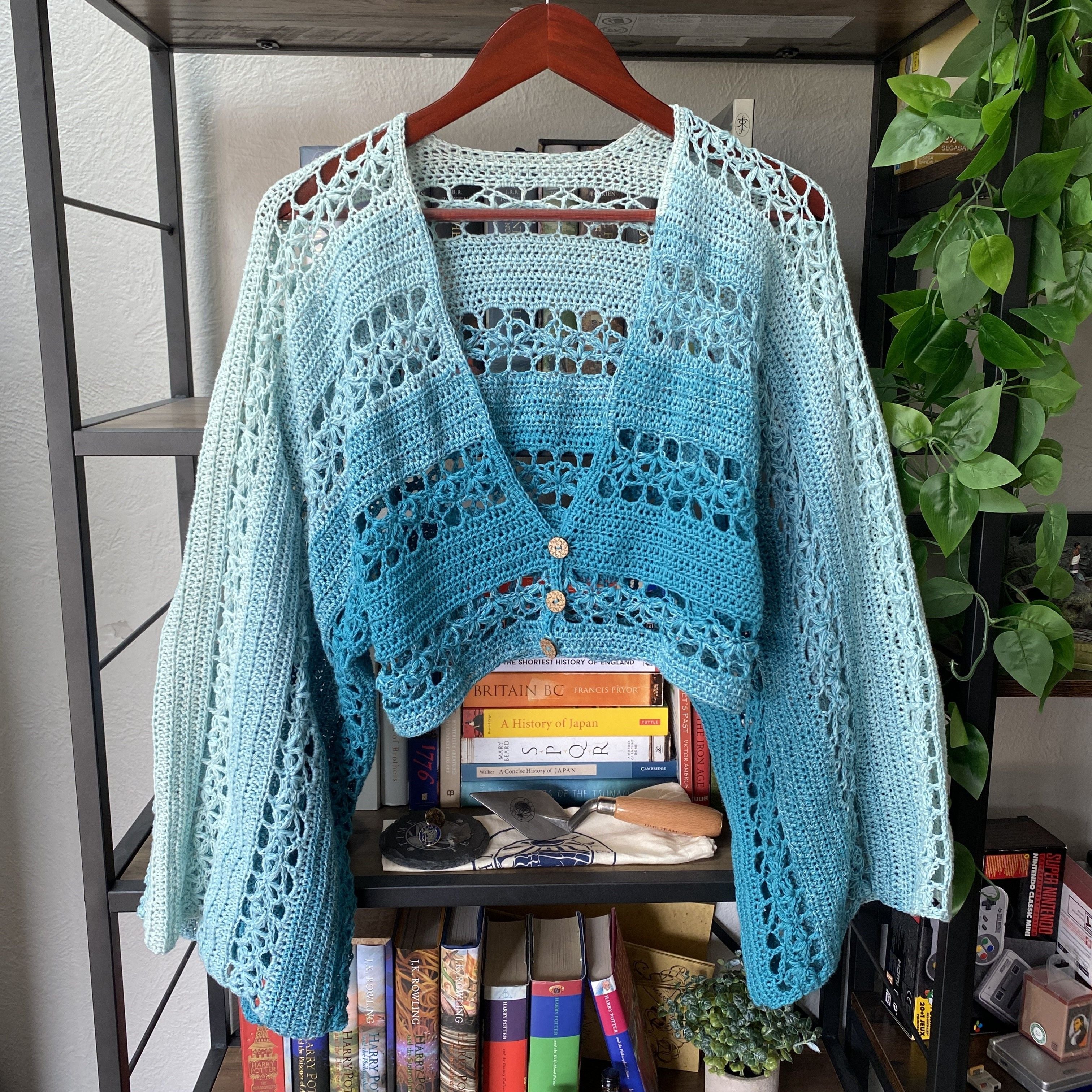 トップス Eaphi FRONT WAVE CROCHET KNIT CARDIGAN トップス Eaphi FRONT WAVE CROCHET KNIT CARDIGAN Eaphi FRONT