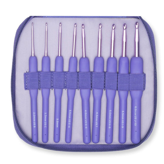 Cosmo Crochet Hook Set - 9 Sizes - Wisteria - Hobbii