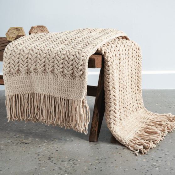 

Bernat Herringbone Crochet Blanket
1