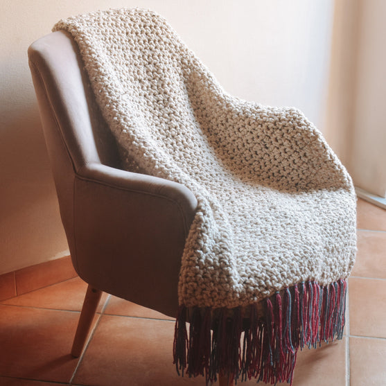 Official source image for the Coze Throw Blanket crochet pattern