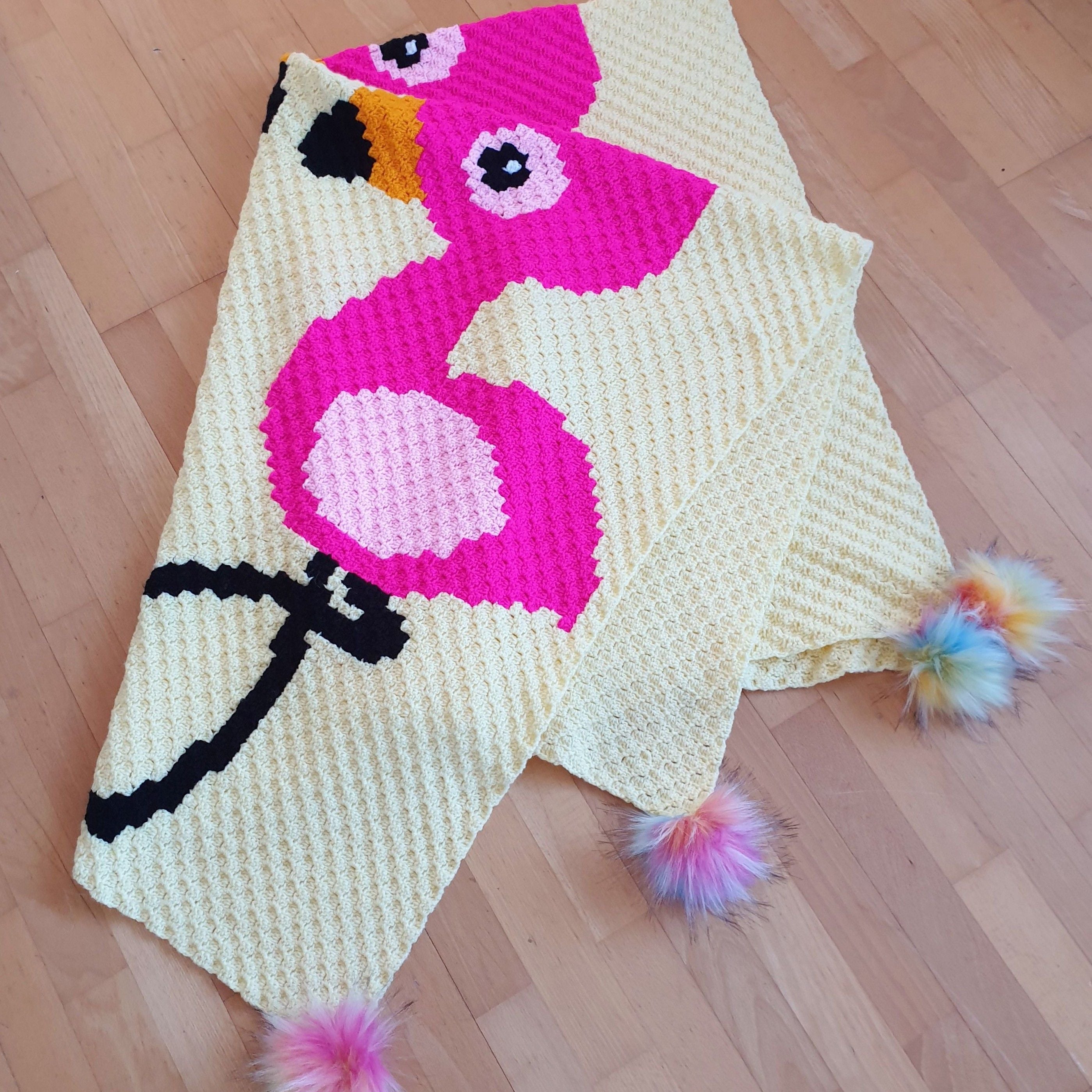 Flamingo Love Blanket – Hobbii