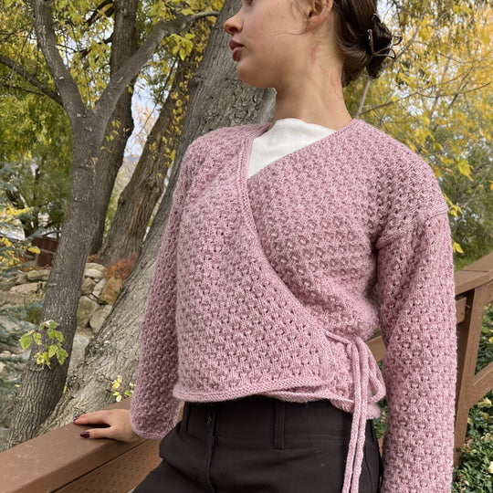 Playful Polly - Wrap around cardigan