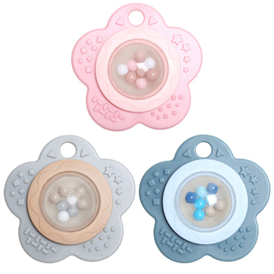 Rattle - Flower - Go Handmade