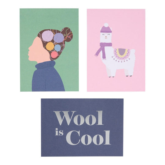 Postcards - 6 pcs. - Wool Is Cool - Hobbii