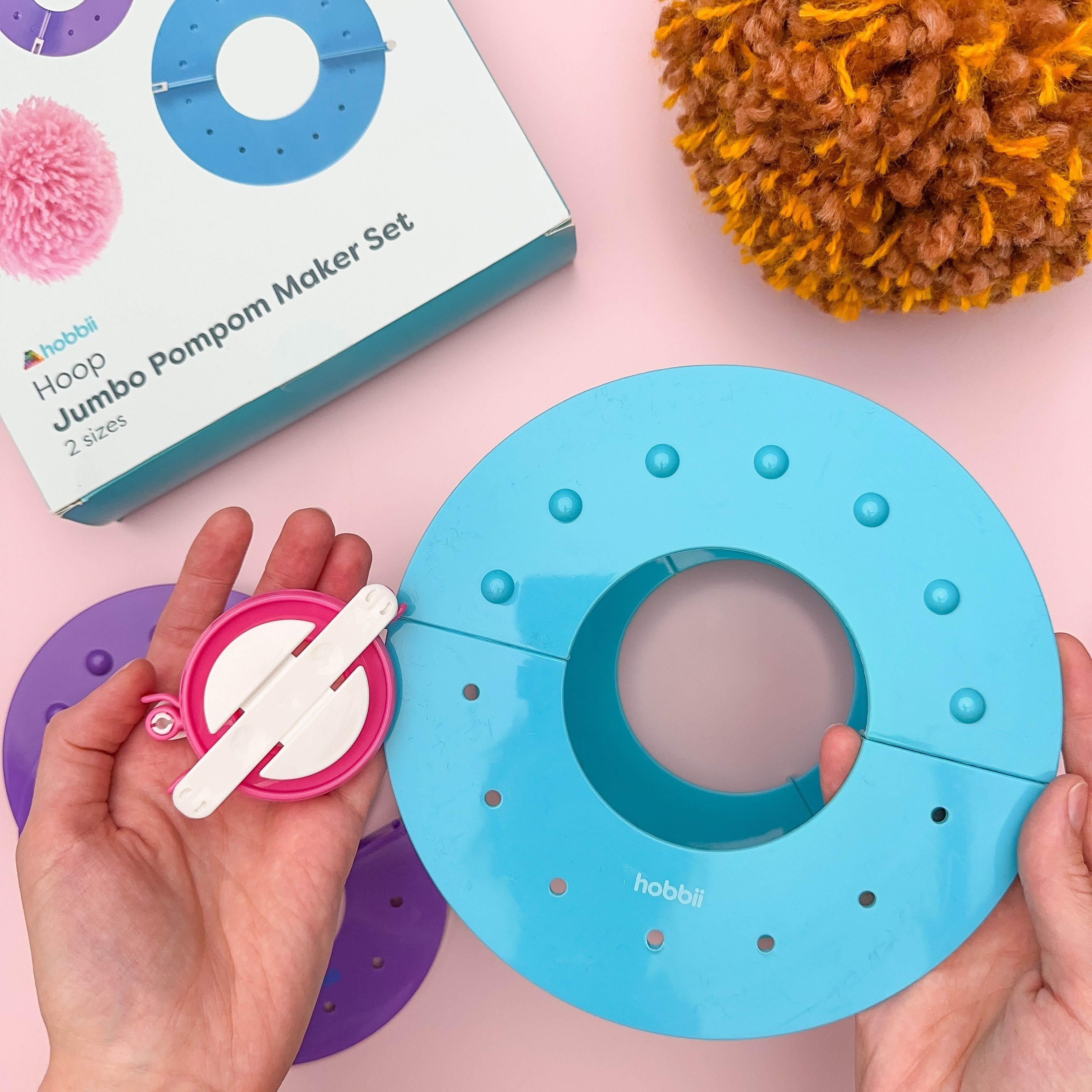Hoop Jumbo Pompom Maker Set – Hobbii