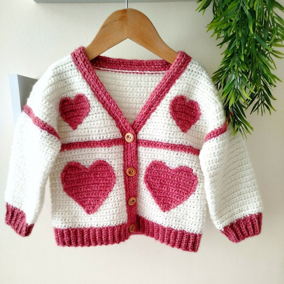 

Sweet Heart - Children’s Cardigan
2