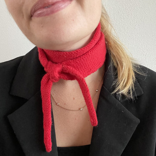 Easy Double Knitted Scarf