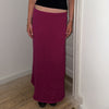 

A-shaped Maxi Skirt - Low-waisted Maxi Skirt
3