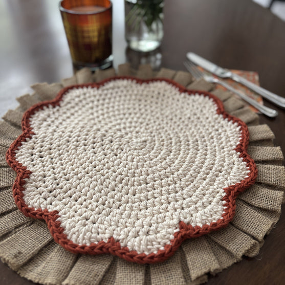 

Scallops - Round Placemat
2