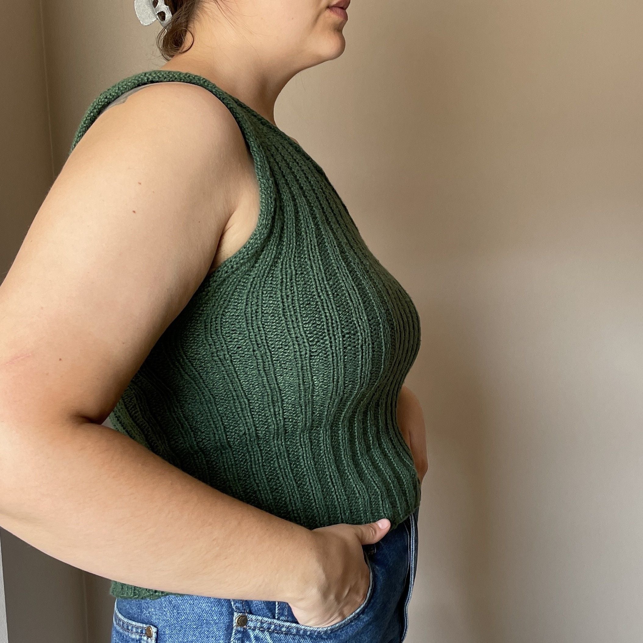 トップス ONE SHOULDER KNIT 36 B1716807073474_3028df54-0787-