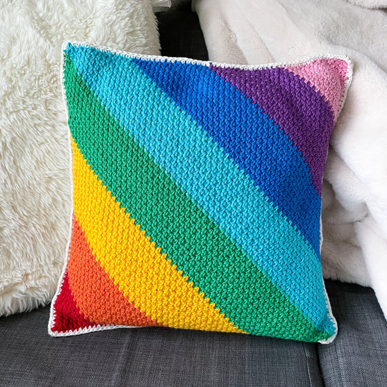 

Woven Rainbow Pillow
1