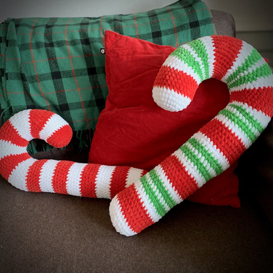 

XL Candy Cane - Pillow Plushie
1